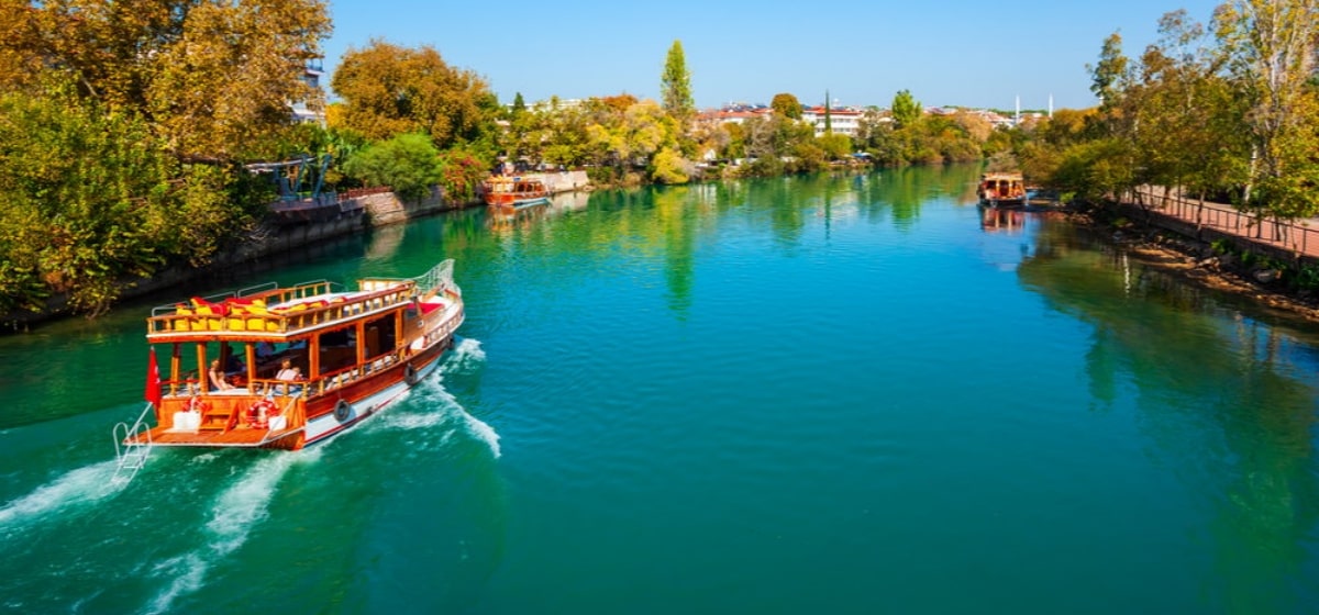 Manavgat Waterfall and River Boat Tour from Alanya