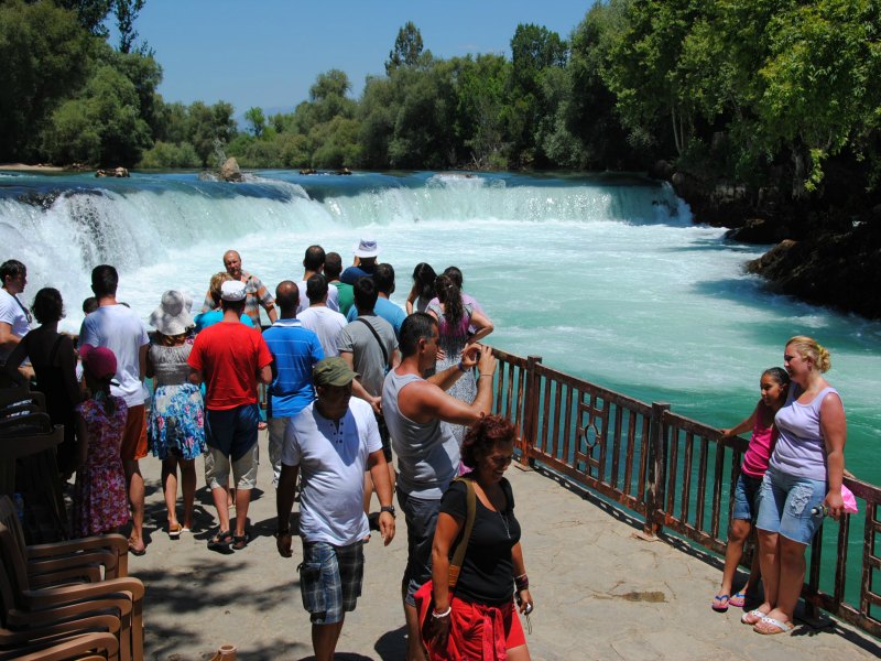 Manavgat Waterfall and River Boat Tour from Alanya